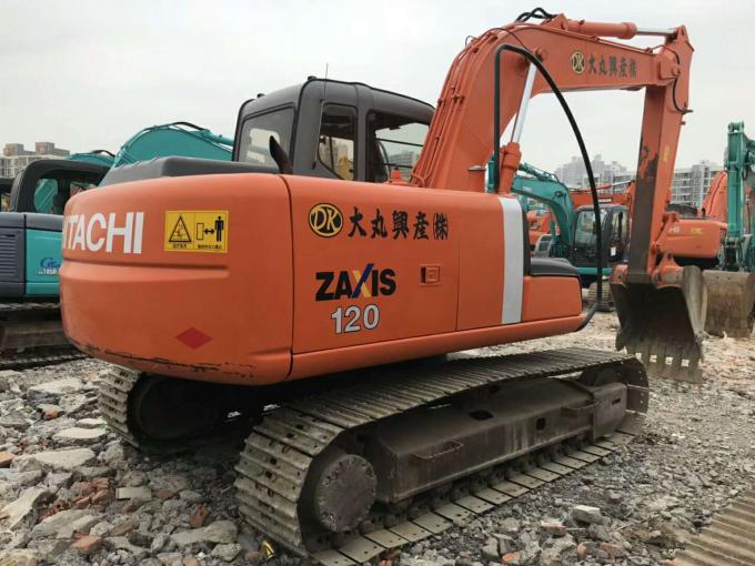 El tamaño 600m m del zapato 2013 la tonelada ZX120 del año 12 utilizó el excavador de Hitachi 0