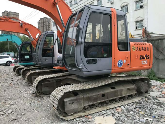 El tamaño 600m m del zapato 2013 la tonelada ZX120 del año 12 utilizó el excavador de Hitachi 1